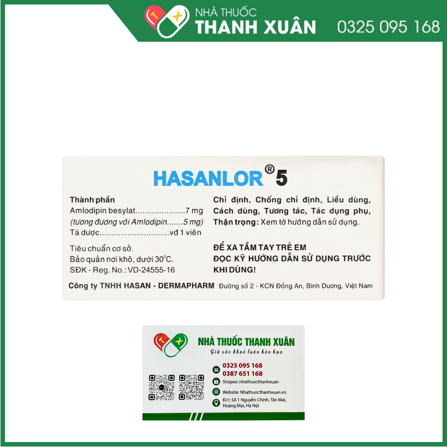 Hasanlor 5 điều trị tăng huyết áp
